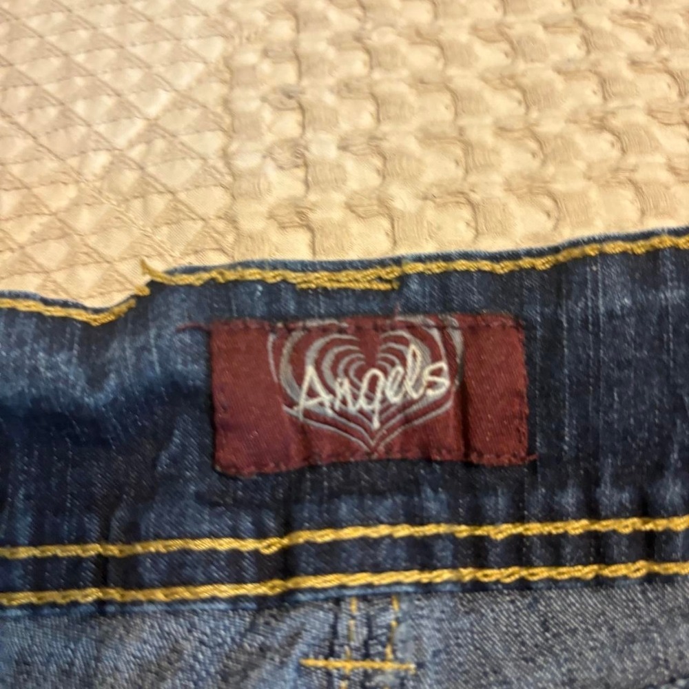 Y2K Angel's Blue Denim Capris - Picture 5 of 8